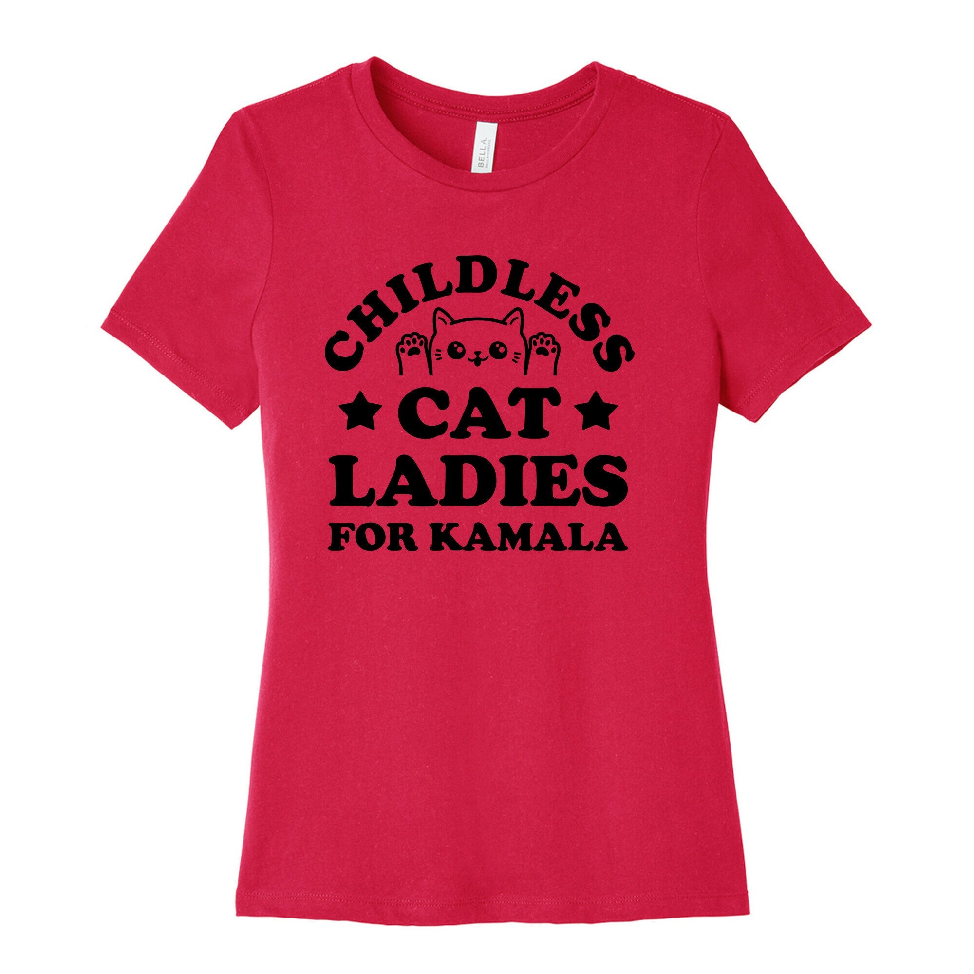 Childless Cat Ladies for Kamala Womens Cotton Tee